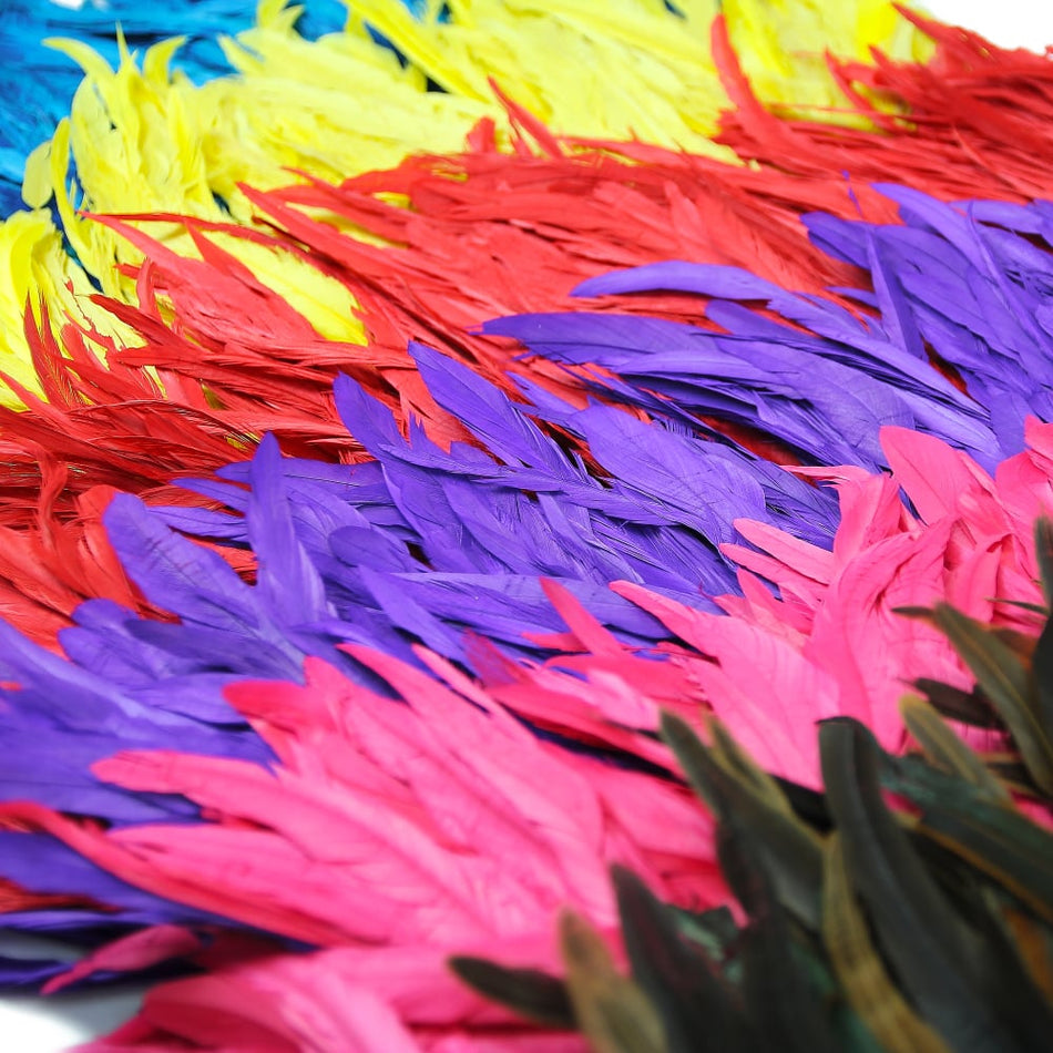 Rooster Coque Tail Feather Fringe