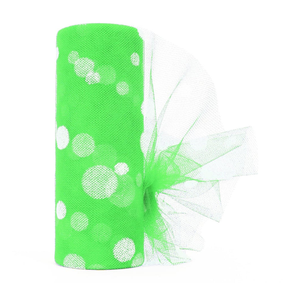 Polka Dot Tulle Roll - 6"