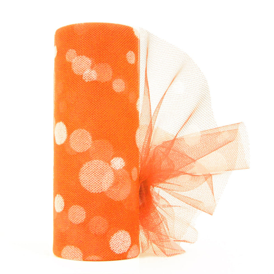 Polka Dot Tulle Roll - 6"