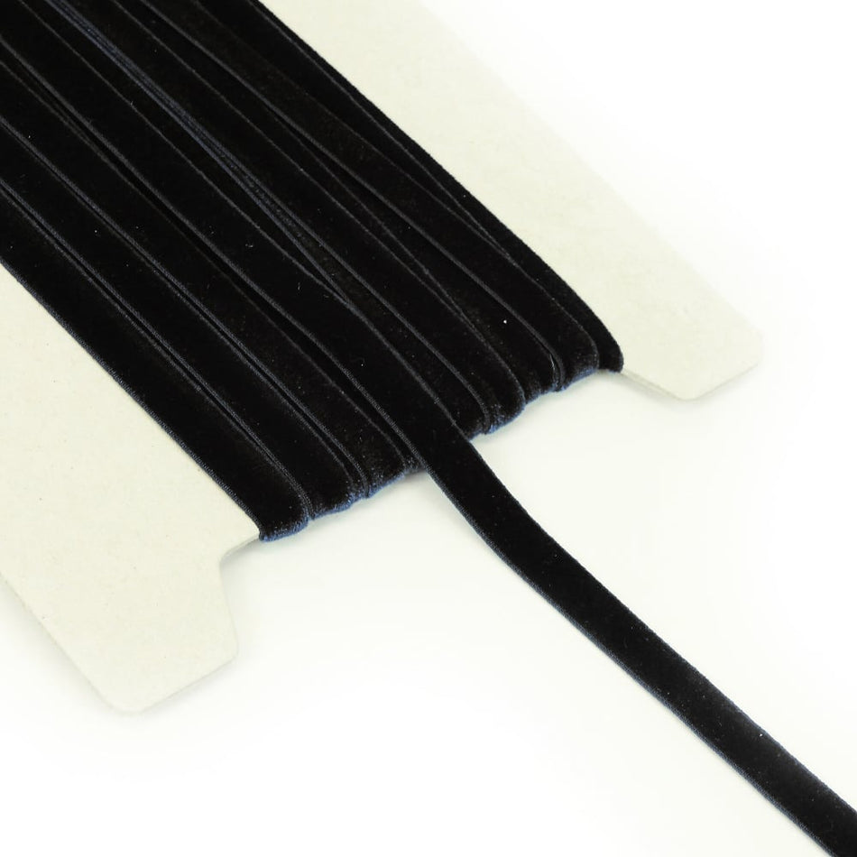 Velvet Elasticated Stretch Ribbon - 16mm
