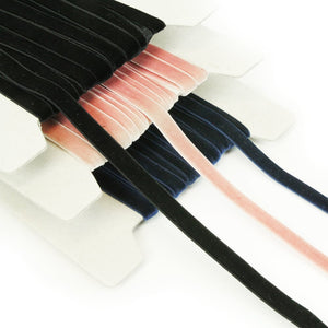 Velvet Elasticated Stretch Ribbon - 9mm