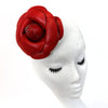 Flower Leather Faux Large Camellia w Pin