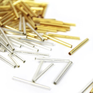 Straight Preciosa Bugle Beads - 25mm
