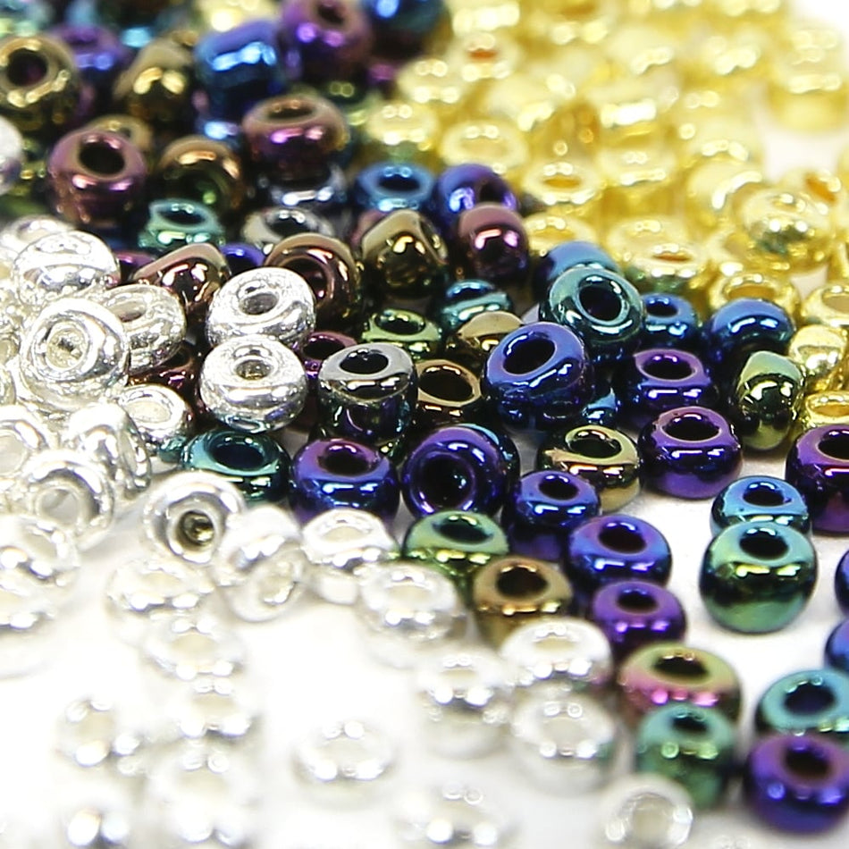 Opaque Round Glass Seed Beads - 12/0 1.9mm