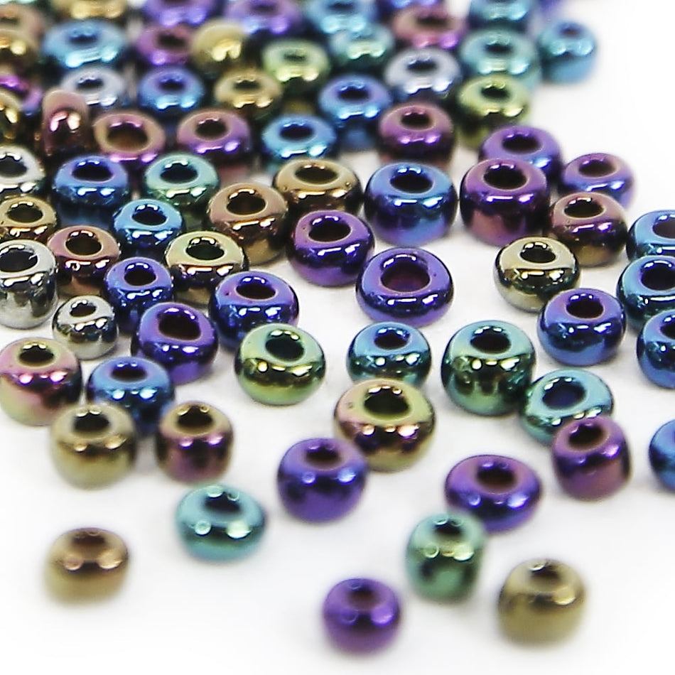 Opaque Round Glass Seed Beads - 8/0 3mm