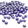 Silver-Lined Round Glass Seed Beads - 8/0 3mm