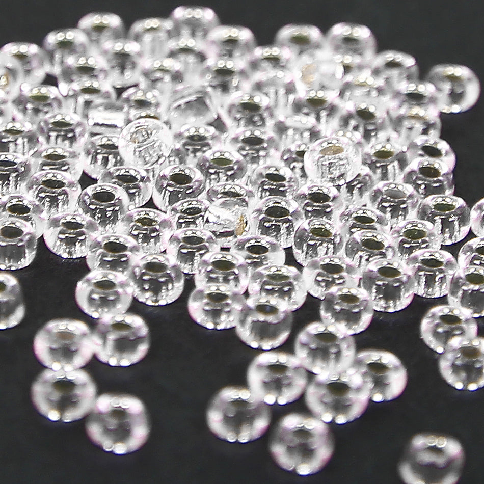 Transparent Round Glass Seed Beads - 12/0 1.9mm