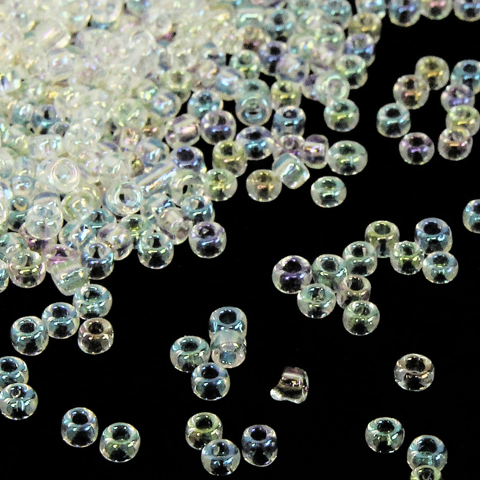 Transparent Round Glass Seed Beads - 12/0 1.9mm