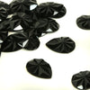 Teardrop Flat-Back Star Engraved Acrylic Resin Rhinestone -  13x18mm (24 Pack)