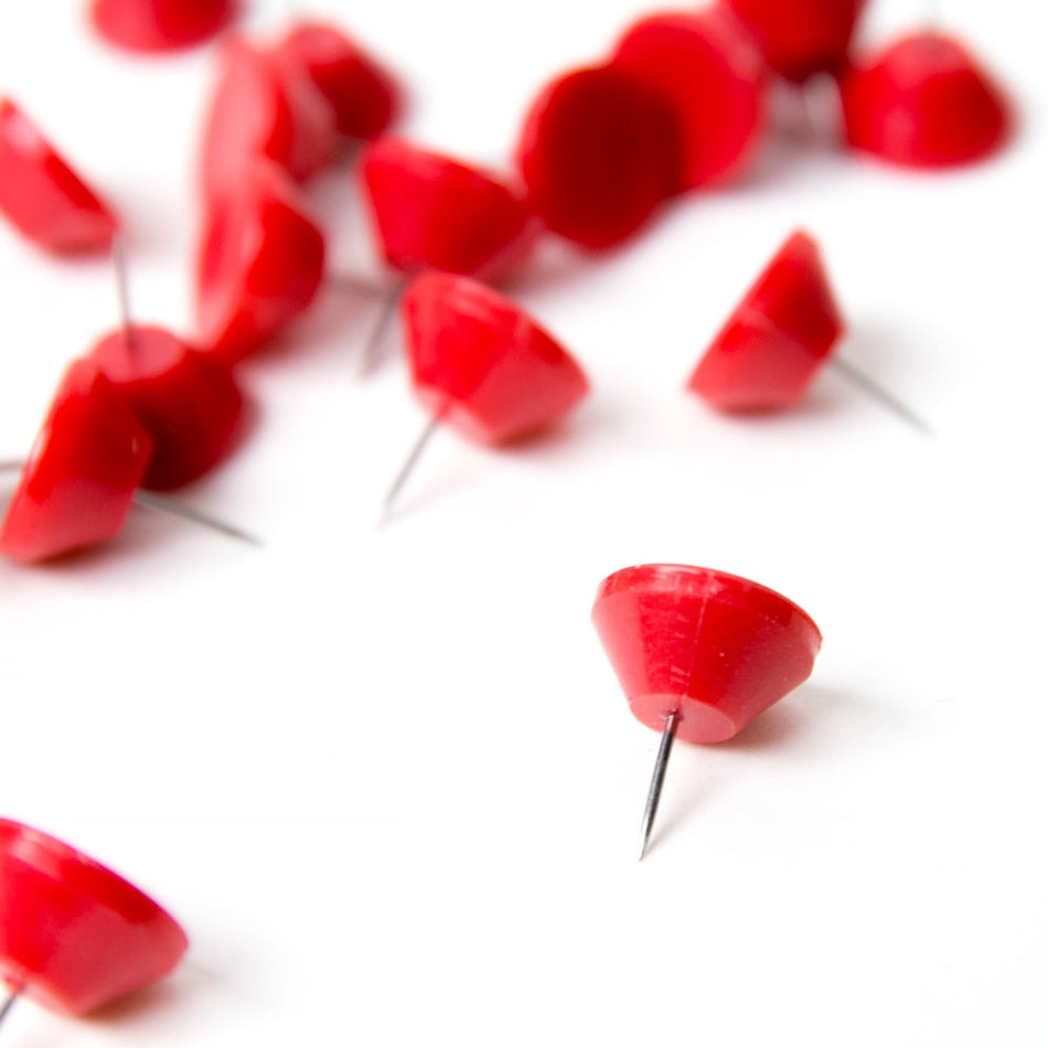 Hat Blocking Pins - Red Dome Head (50 Pack)