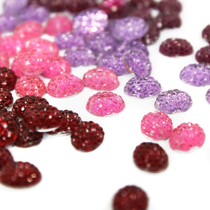 Oval Flat Back Rhinestones - 8x10mm (48 Pack)