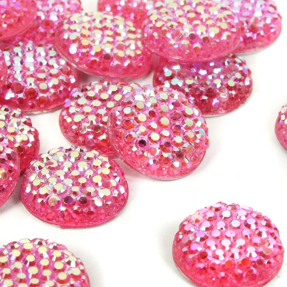 Round Flat-Back Rhinestones - 12mm (24 Pack)