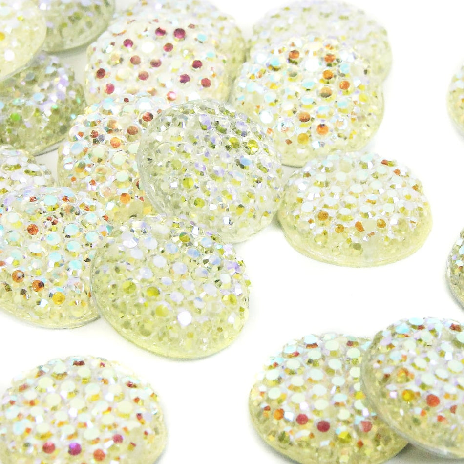 Round Flat-Back Rhinestones - 12mm (24 Pack)