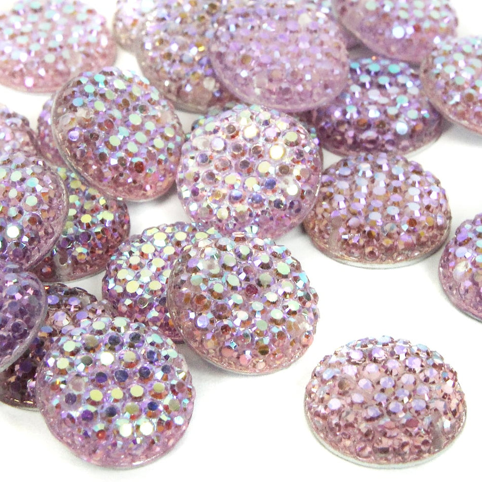 Round Flat-Back Rhinestones - 12mm (24 Pack)
