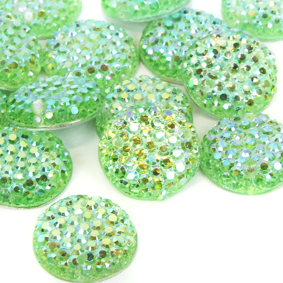 Round Flat-Back Rhinestones - 12mm (24 Pack)