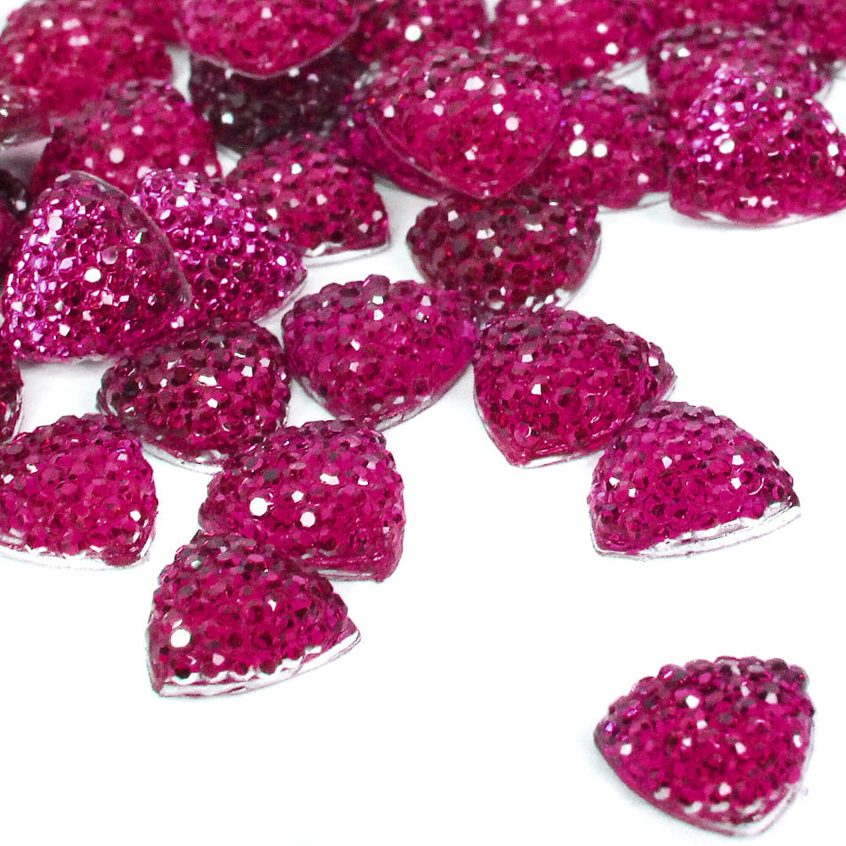 Triangle Flat-Back Rhinestones - 8mm (48 Pack)