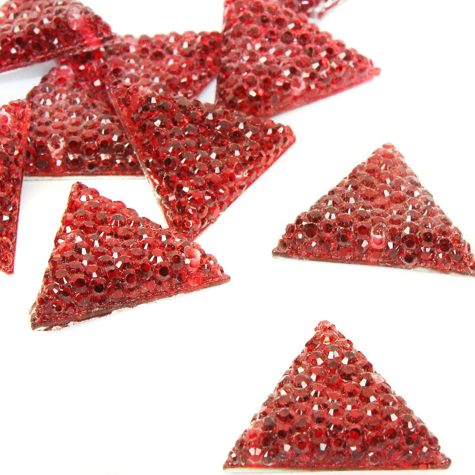 Triangle Flat-Back Rhinestones - 16mm (12 Pack)