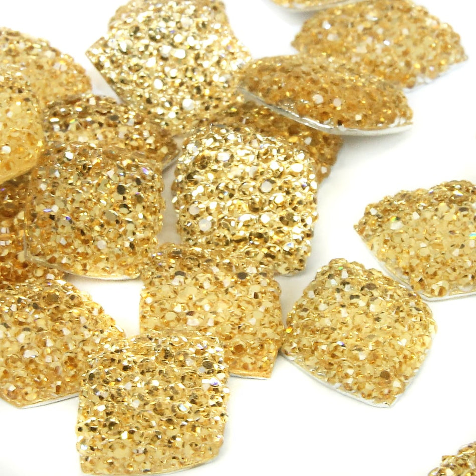 Diamond Flat-Back Rhinestones - 13x16mm (24 Pack)