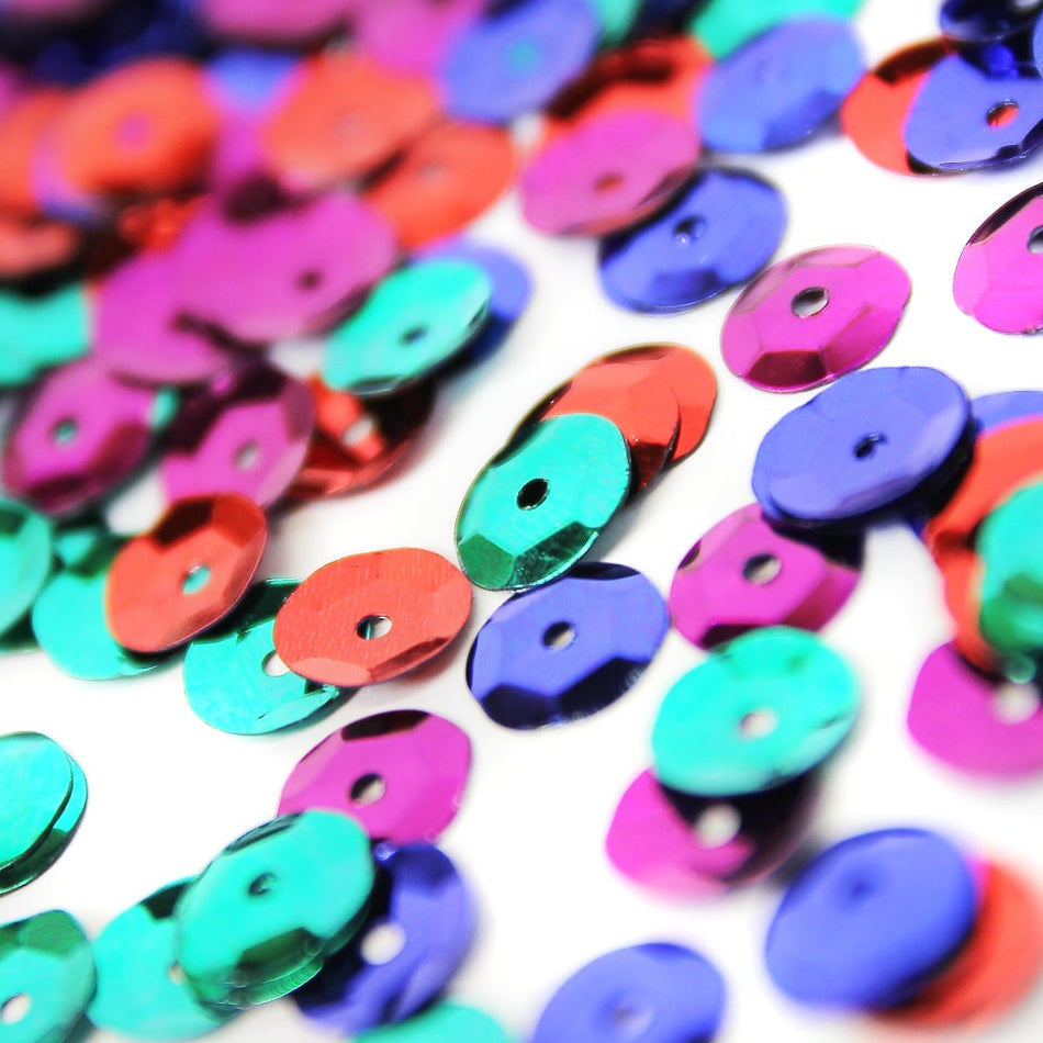 Round Cup Sequins - Metallic - 8mm