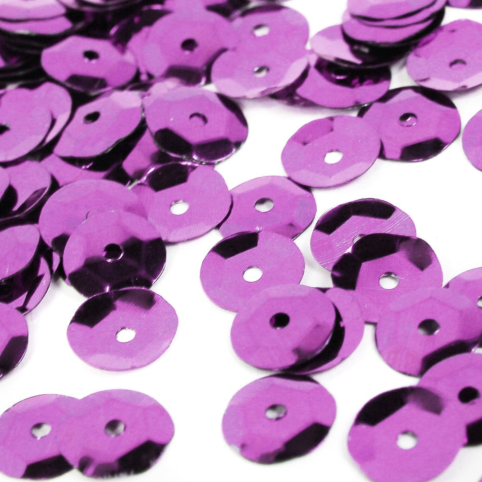 Round Cup Sequins - Metallic - 8mm