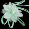 Flower Daisy w Pin & Satin Tassels