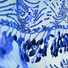 Bella Hanging Oval Sequins w Scalloped Edging Mesh