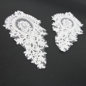 Floral Bouquet Lace Motif (Pair)