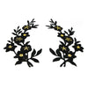 Savanna Flower Iron-On Embroidered Motif (Pair)