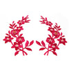 Savanna Flower Iron-On Embroidered Motif (Pair)