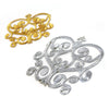 Regal Heart Crest Royal Swirl Iron-On Embroidered Motif