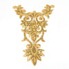 Swirl Crest Iron-On Embroidered Motif