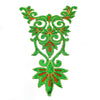 Swirl Crest Iron-On Embroidered Motif