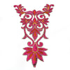 Swirl Crest Iron-On Embroidered Motif