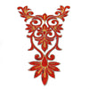 Swirl Crest Iron-On Embroidered Motif