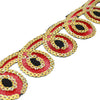 Loop-de-Loop Iron-On Embroidered Sequin Trim - 45mm (1.2m Cut)