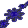 Sunflower Iron-On Embroidered Sequin Trim - 90mm (1.2m Cut)