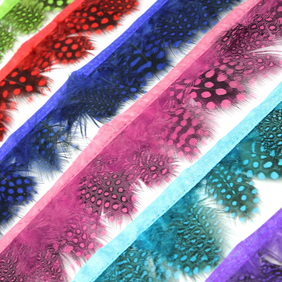 Guinea Fowl Feather Fringe