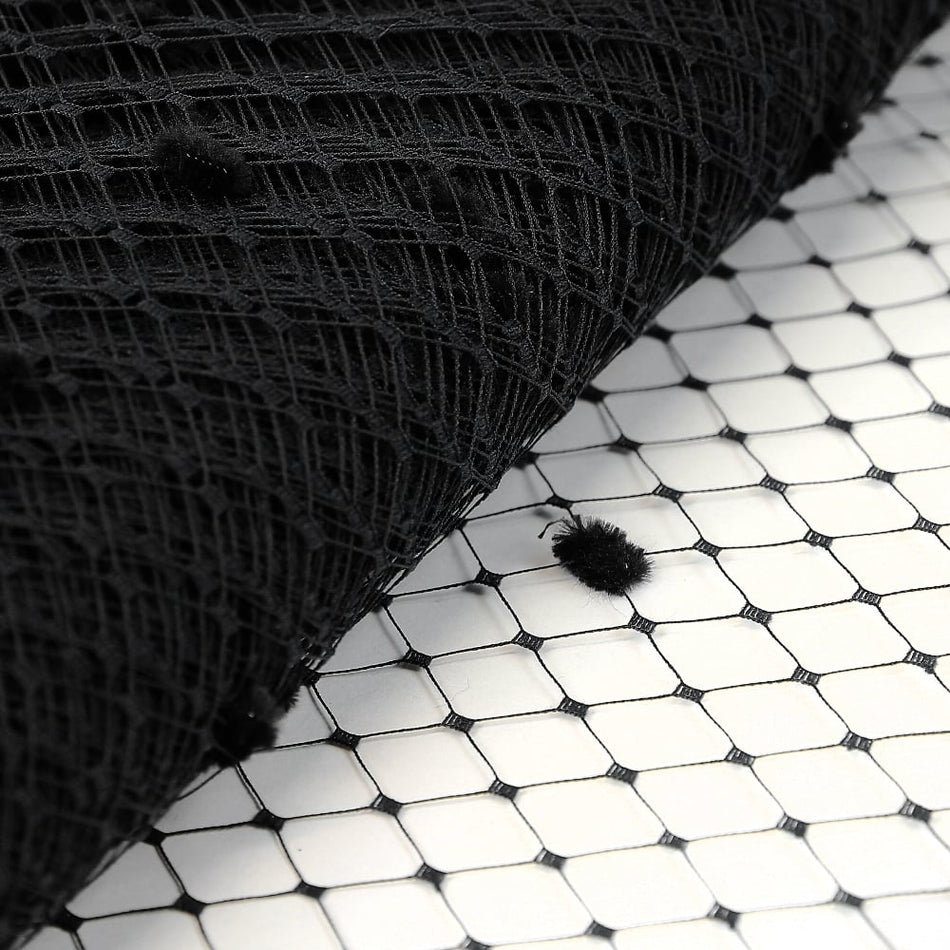 Merry Widow Veiling w Spots - 30cm / 12"