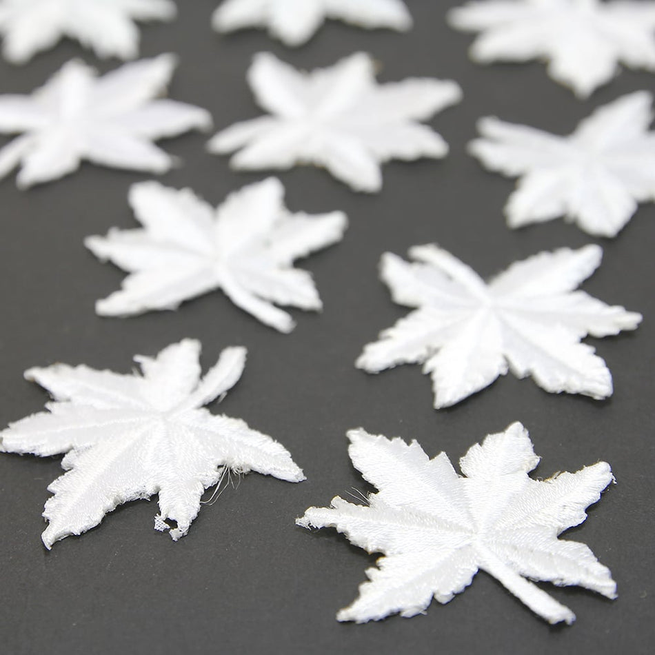 Maple Leaf Iron-On Embroidered Motif (10 Pack)