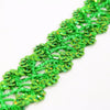 Criss-Cross Sequin Stretch Trim w Tinsel Braid