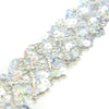 Criss-Cross Sequin Stretch Trim w Tinsel Braid