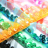 Sequins & Gathered Tulle Stretch Trim