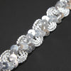 Zig-Zag Sequin & Ric-Rac Cord Trim w Tinsel Braid