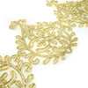 Floral Emblem Embroidered Trim
