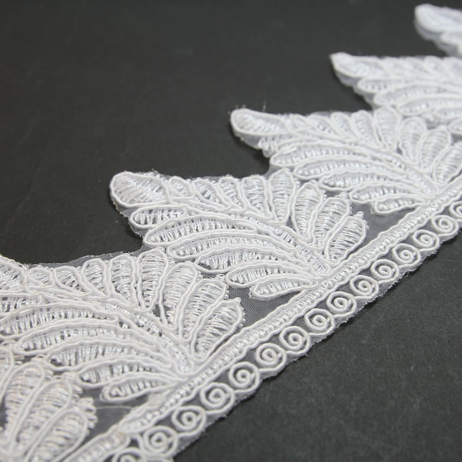 Fern Leaf Embroidered Trim