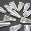 Glass Pagoda Artemis Faceted Bead - 12x6mm - Clear (12 Pack)