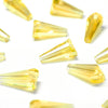 Glass Pagoda Artemis Faceted Bead - 12x6mm - Clear (12 Pack)