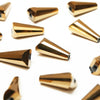 Glass Pagoda Artemis Faceted Bead - 12x6mm - Metallic (12 Pack)
