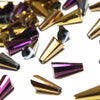 Glass Pagoda Artemis Faceted Bead - 12x6mm - Metallic (12 Pack)