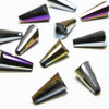 Glass Pagoda Artemis Faceted Bead - 12x6mm - Metallic (12 Pack)